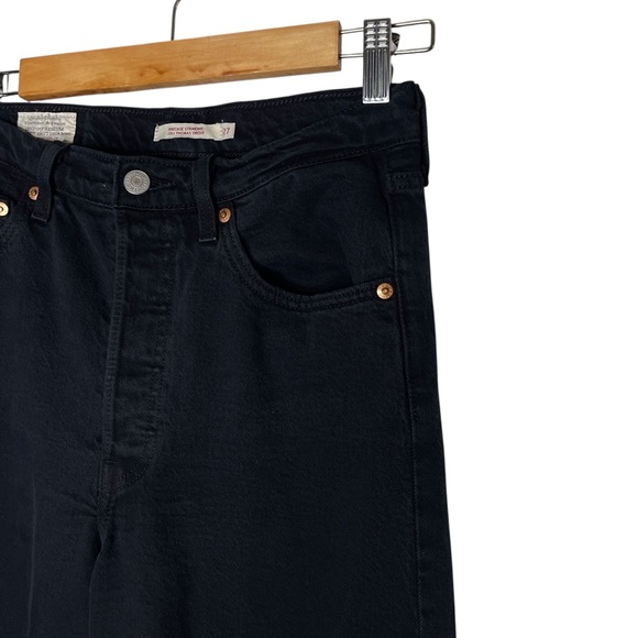 Levi’s Ribcage Straight Button Fly High Rise Straight Denim Jean Size 27 - Picture 4 of 8